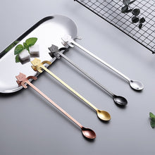 Load image into Gallery viewer, Cat Coffee Spoon Long Handle