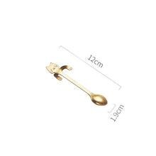 Load image into Gallery viewer, Cat Coffee Spoon Long Handle