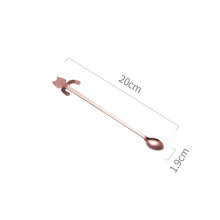 Load image into Gallery viewer, Cat Coffee Spoon Long Handle