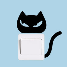 Load image into Gallery viewer, Cute Black Animls Switch Decal Wall Stickers
