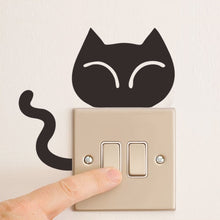 Load image into Gallery viewer, Cute Black Animls Switch Decal Wall Stickers