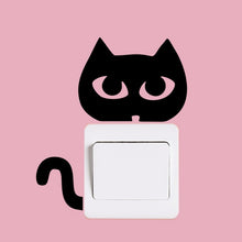 Load image into Gallery viewer, Cute Black Animls Switch Decal Wall Stickers