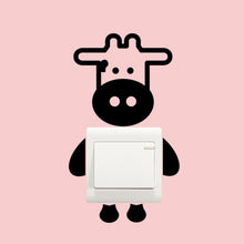 Load image into Gallery viewer, Cute Black Animls Switch Decal Wall Stickers