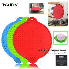 Load image into Gallery viewer, Silicone Lid Spill Stopper Wash Strainer