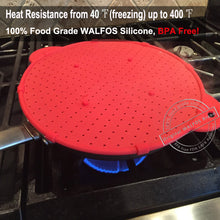 Load image into Gallery viewer, Silicone Lid Spill Stopper Wash Strainer