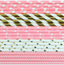 Load image into Gallery viewer, Paper Drinking Straws Table Decoration For Kids