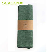 Load image into Gallery viewer, Cotton Linen Cloth Table Napkin Solid Towel 30x42cm