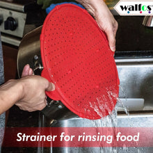 Load image into Gallery viewer, Silicone Lid Spill Stopper Wash Strainer