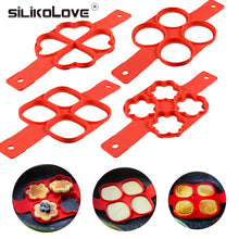 Load image into Gallery viewer, Nonstick Pancake Maker 4 Grids Silicone