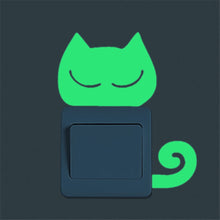 Load image into Gallery viewer, DIY Cute Kitten Luminous Noctilucent Glow Switch Wall Sticker