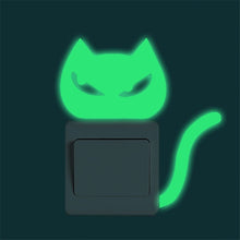 Load image into Gallery viewer, DIY Cute Kitten Luminous Noctilucent Glow Switch Wall Sticker