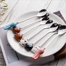 Load image into Gallery viewer, Cute Animals coffee spoon