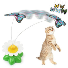 Load image into Gallery viewer, Cat Toy Automatic Electric Rotating Colorful Butterfly Bird