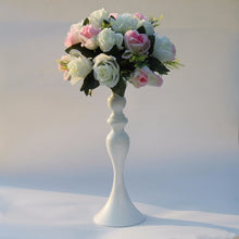 Load image into Gallery viewer, Gold Candle Holders Metal Candlestick Flower Vase