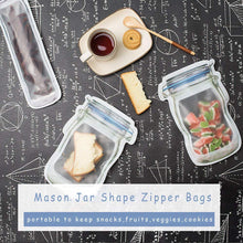 Load image into Gallery viewer, Mason Jar Zipper Bags