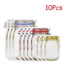 Load image into Gallery viewer, Mason Jar Zipper Bags