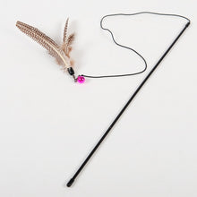 Load image into Gallery viewer, Pet Cat Toy Teaser Multi Color Bird Feather