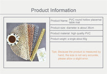 Load image into Gallery viewer, Placemat For Dining Table Plastic