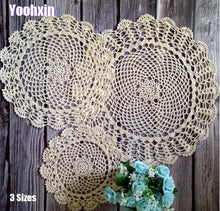 Load image into Gallery viewer, Cotton round placemat coaster