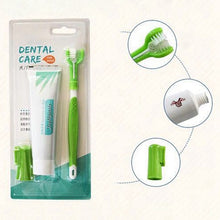 Load image into Gallery viewer, Pet Toothbrush Set Hot Puppy Vanilla/Beef Taste Toothbrush Toothpaste