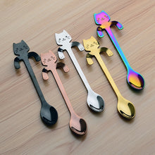 Load image into Gallery viewer, Cute Mini Cat Coffee Spoon Stirring Spoon