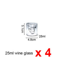 Load image into Gallery viewer, Skull Head Glass Cup
