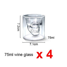 Load image into Gallery viewer, Skull Head Glass Cup