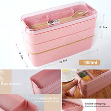 Load image into Gallery viewer, Plastic Bento Eco Friendly lunch box