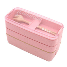Load image into Gallery viewer, Plastic Bento Eco Friendly lunch box