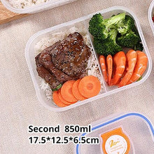 Load image into Gallery viewer, Kitchen Plastic Microwave Bento box