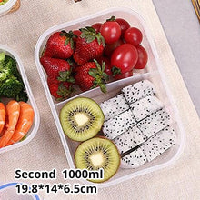 Load image into Gallery viewer, Kitchen Plastic Microwave Bento box
