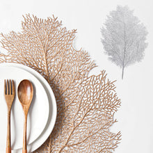 Load image into Gallery viewer, Creative Coral Leaf Plastic Placemat Cup Mats Pads Non-slip