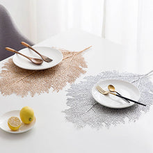 Load image into Gallery viewer, Creative Coral Leaf Plastic Placemat Cup Mats Pads Non-slip