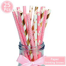 Load image into Gallery viewer, Paper Drinking Straws Table Decoration For Kids