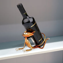 Load image into Gallery viewer, Yoga Cat Wine Holder