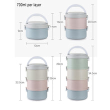 Load image into Gallery viewer, Microwavable Plastic Lunch Box