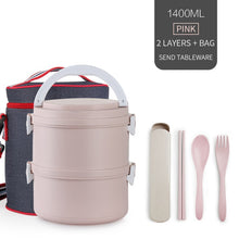 Load image into Gallery viewer, Microwavable Plastic Lunch Box