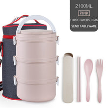 Load image into Gallery viewer, Microwavable Plastic Lunch Box