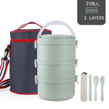 Load image into Gallery viewer, Microwavable Plastic Lunch Box