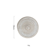 Load image into Gallery viewer, Round Design Table Ramie Insulation Pad Solid Placemats Linen Non Slip