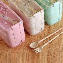 Load image into Gallery viewer, Plastic Bento Eco Friendly lunch box