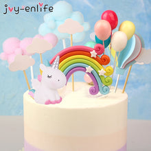 Load image into Gallery viewer, Rainbow Unicorn Decoration Cupcake Topper for Kid