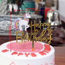Load image into Gallery viewer, Rainbow Unicorn Decoration Cupcake Topper for Kid