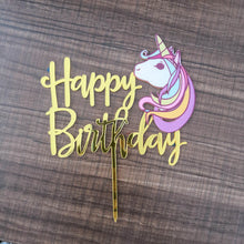 Load image into Gallery viewer, Rainbow Unicorn Decoration Cupcake Topper for Kid