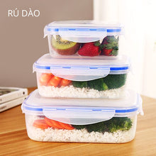 Load image into Gallery viewer, Kitchen Plastic Microwave Bento box