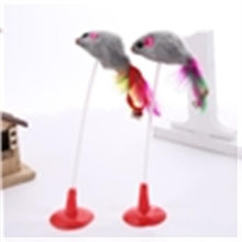 Load image into Gallery viewer, Cat Interactive Toy Stick Feather Wand With Small Bell Mouse Cage Toys