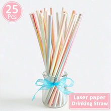 Load image into Gallery viewer, Paper Drinking Straws Table Decoration For Kids