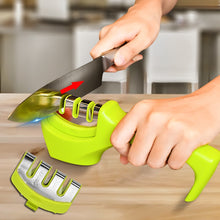 Load image into Gallery viewer, Quick Sharpener 3 Stages Professional Knife Sharpener Non-Slip Whetstone