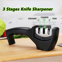 Load image into Gallery viewer, Quick Sharpener 3 Stages Professional Knife Sharpener Non-Slip Whetstone