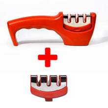 Load image into Gallery viewer, Quick Sharpener 3 Stages Professional Knife Sharpener Non-Slip Whetstone
